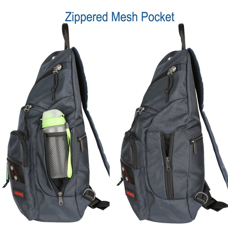 Larswon Sling Backpack, Sling Bag Laptop, Crossbody Bag Men, Shoulder Bags Blue - Image 4